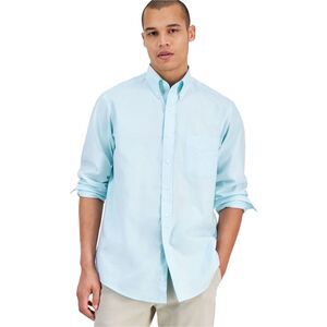 Club Room Mens Pinpoint Button Down Dress Shirt, NWT